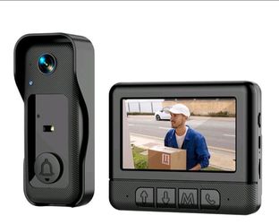 Wireless Video Doorbell Night Vision Motion Detector Two Way Talk No- subscription Security Camera