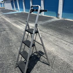 Tricam Metal Foldable 4-Step Ladder Stool! Works great! Top step is 42in