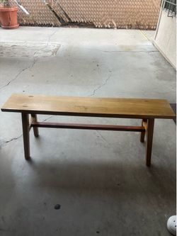 Wooden bench