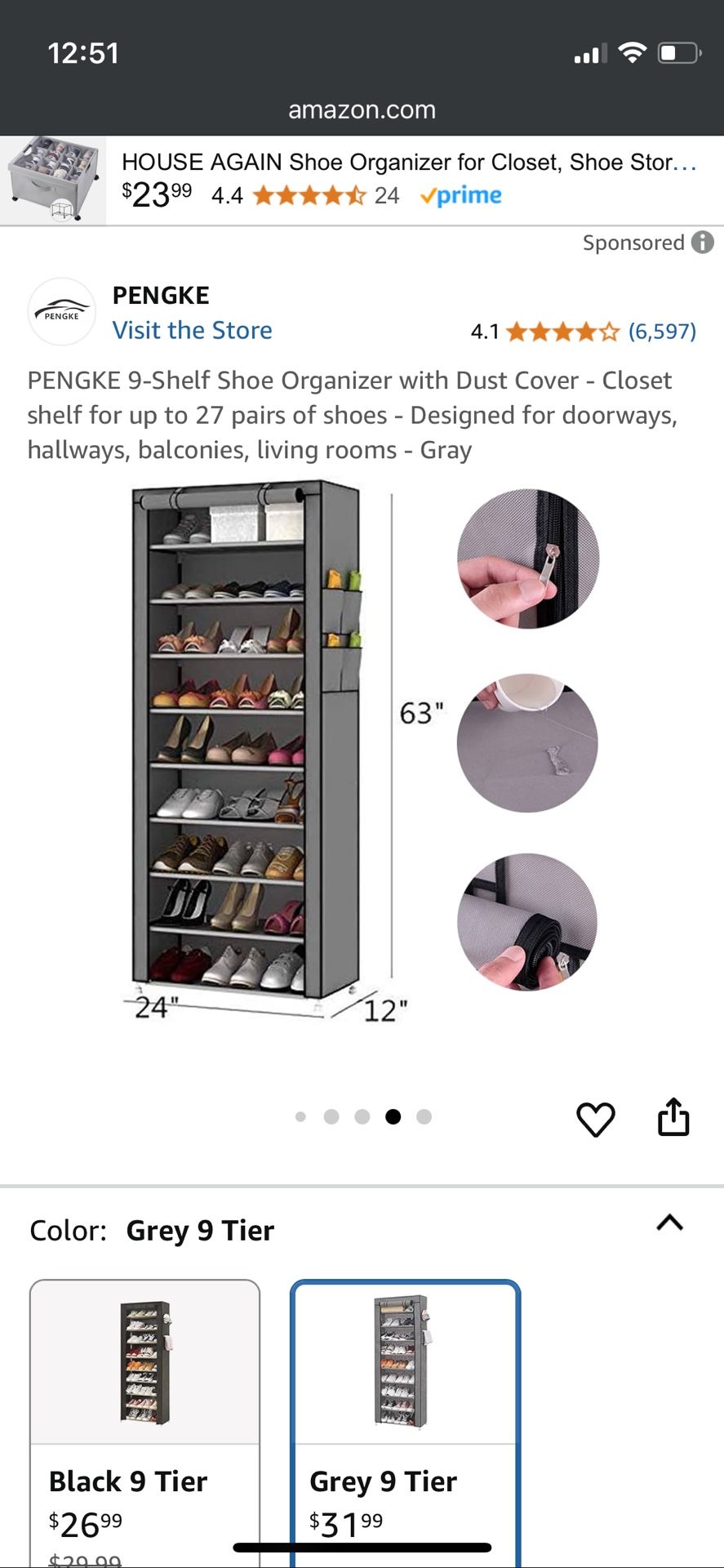 10 Tier Shoe Rack