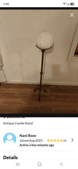 Large candle stand w candle