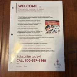 J J Keller 49 CFR Hazardous Materials Regulations Manual Nov 2025 NEW Sealed