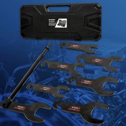 43300 Pneumatic Fan Clutch Wrench, 8PCS Fan Clutch Removal Tool Kit Compatible with Ford/GM/Chrysler/Jeep