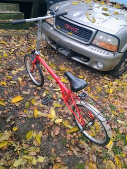 Red 20" Dahon Boardwalk Foldable Bicycle, With Handbreak