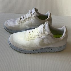 Nike Air Force 1 Crater Flyknit Pure Platinum Women Size 9