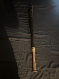 Black Wood Baseball Bat with Grip Tape