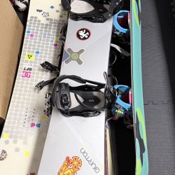 160cm Snowboard With Bindings Burton Custom