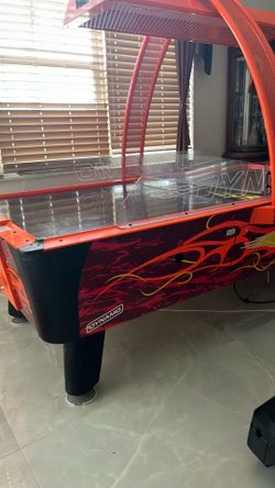dynamo fire storm air hockey table
