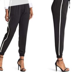 Walter Baker Jogger, Black with white side strip size L