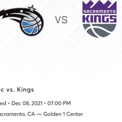 Kings Vs Magic Tickets 4 For 50