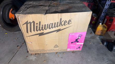 Milwaukee MX concrete cuter cart