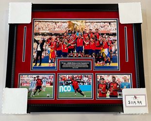 Spain National Team 2026 World Cup Collage Framed 18x22
