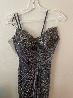 Sliver prom dress