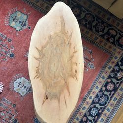 Soft Wood Live Edge Coffee Table 