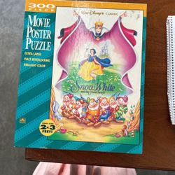 Vintage Snow White Puzzle Complete