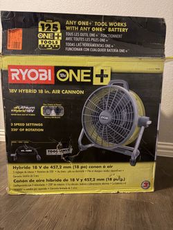 Ryobi 18v Hp 18in Hybrid Air cannon