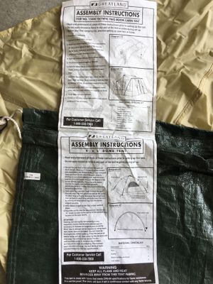 Greatland Olympic Two Room Cabin Tent And Bonus Tent For Sale In