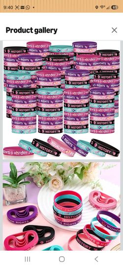 800 Pcs Women Rights Silicone Bracelet, Womens Equality Party Favor
5 Styles Rubber Wristbands, Feminism Rights Awareness, International Women's Day B