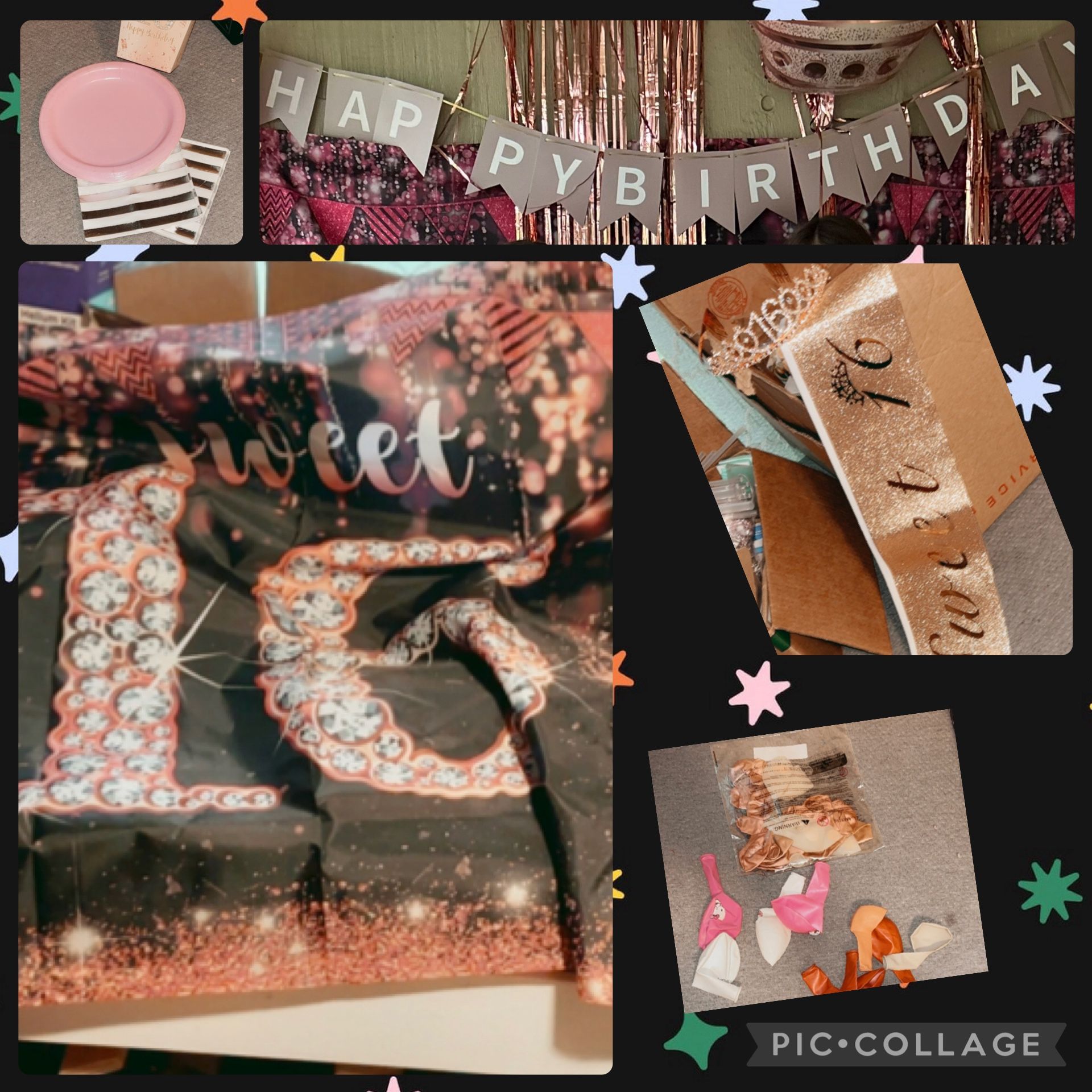 Sweet Sixteen Decor And Sash With Crown