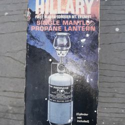 Hillary Lantern Propane Bottle Single Mantle Loe Profile Lightweight In Box