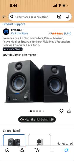 PreSonus Eris 3.5 speakers