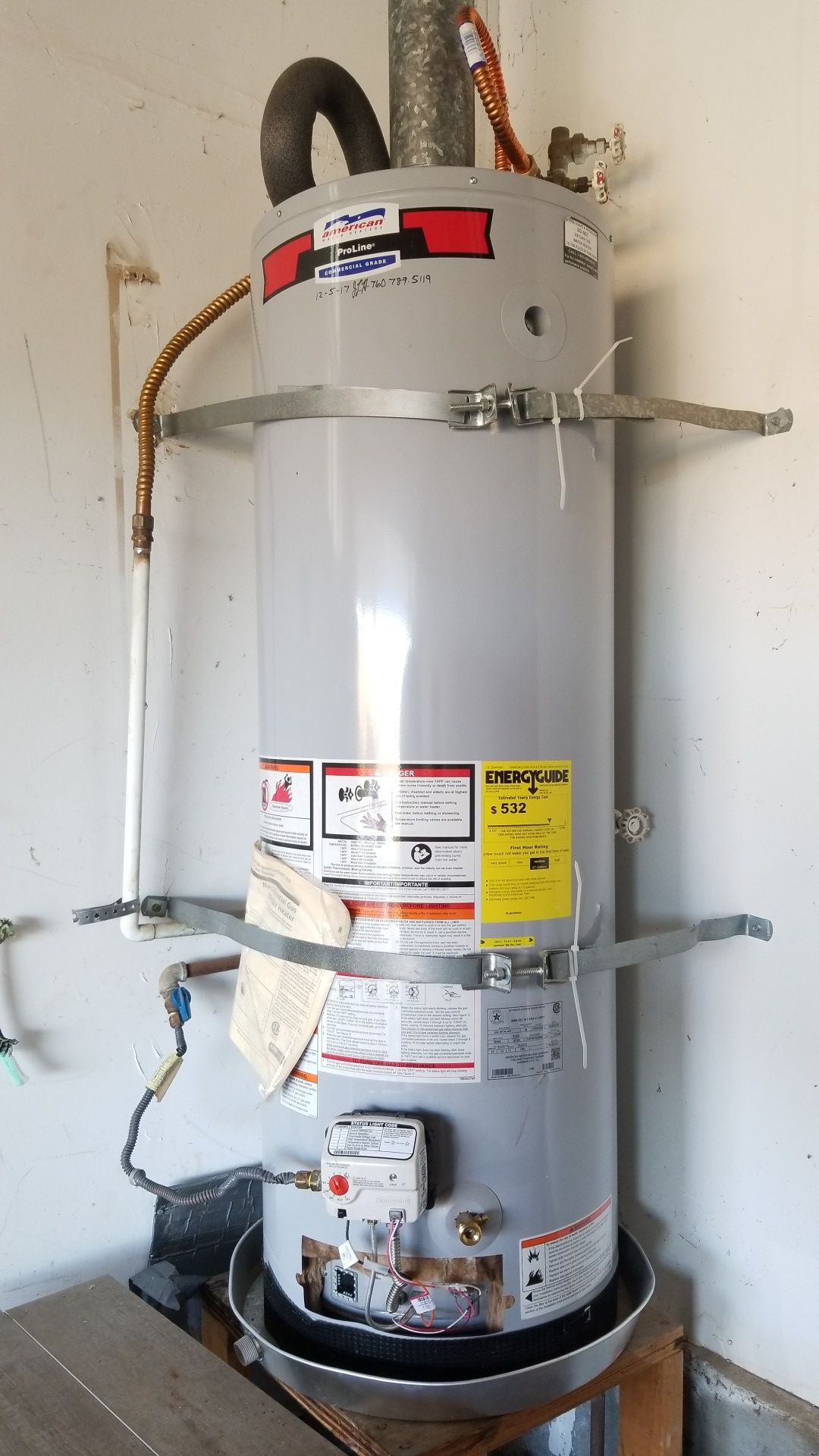 Propane water heater proline commercial grade for Sale in Ramona, CA OfferUp