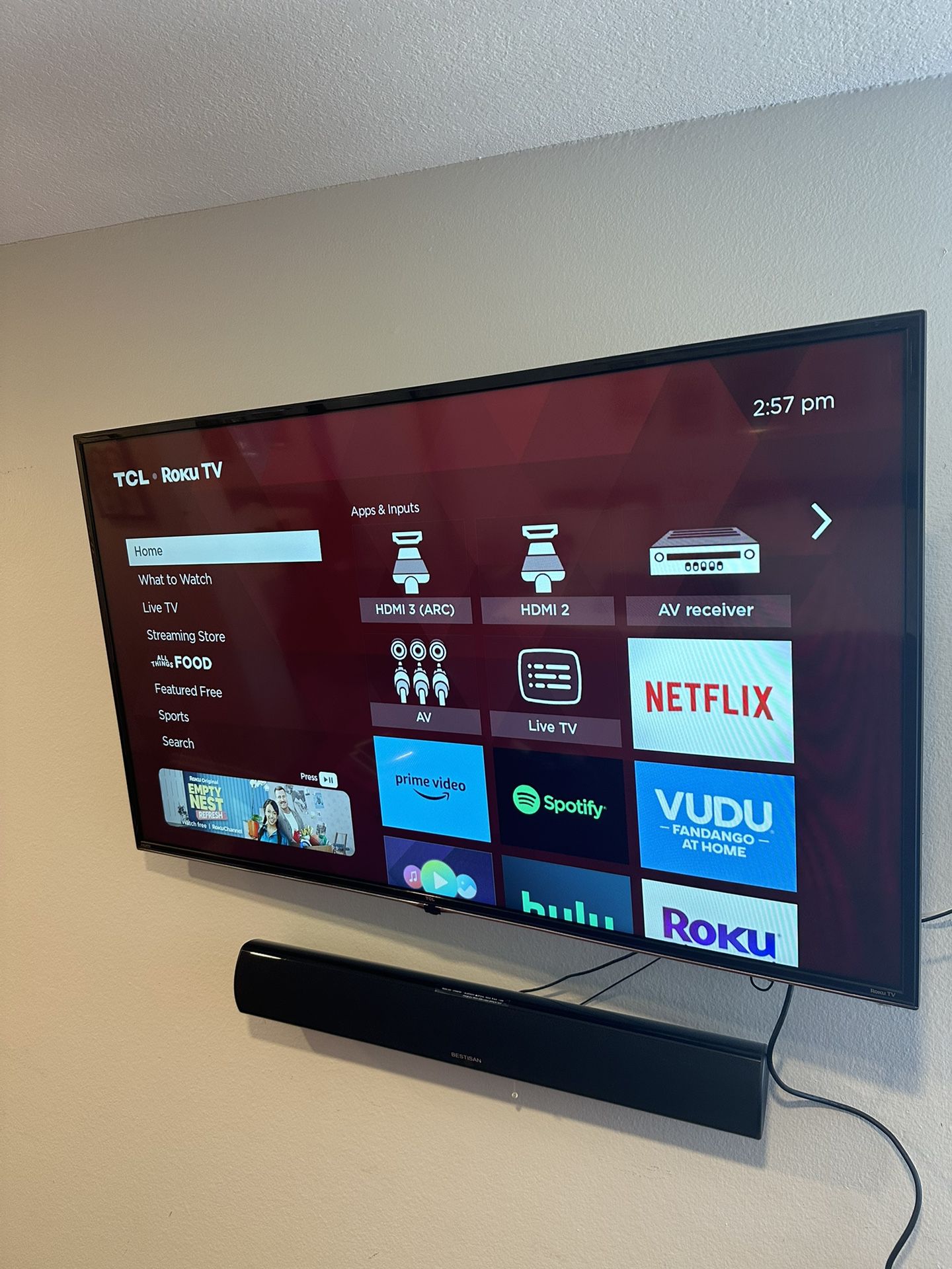 TCL Roku Smart TV - 50 Inch With Remote 
