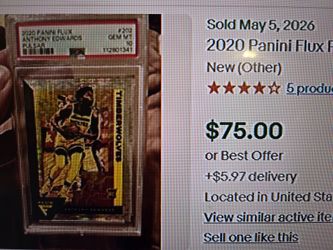 2020 Panini Flux Anthony Edwards #202 (Pulsar Parallel)