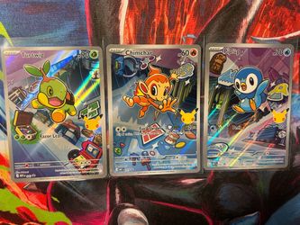 Pokemon First Partner Promos Sinnoh Turtwig Chimchar Piplup