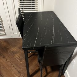 Black Dining room table and 4 chairs