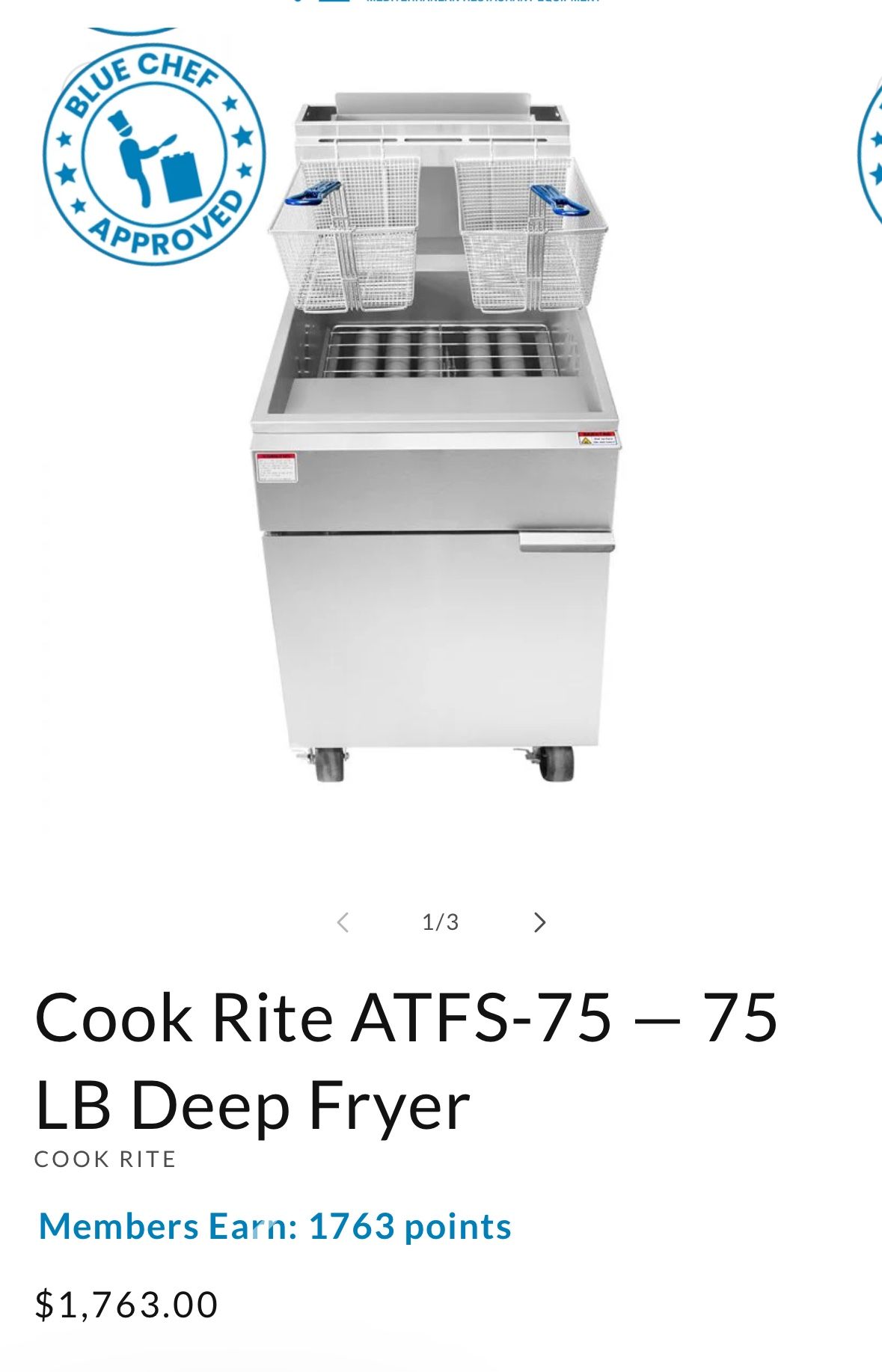 Cookrite Fryer