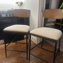 Set Of 2 Kitchen Stools 