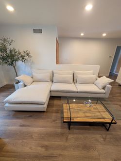 West Elm Sectional Beige Free Delivery If Local $1500