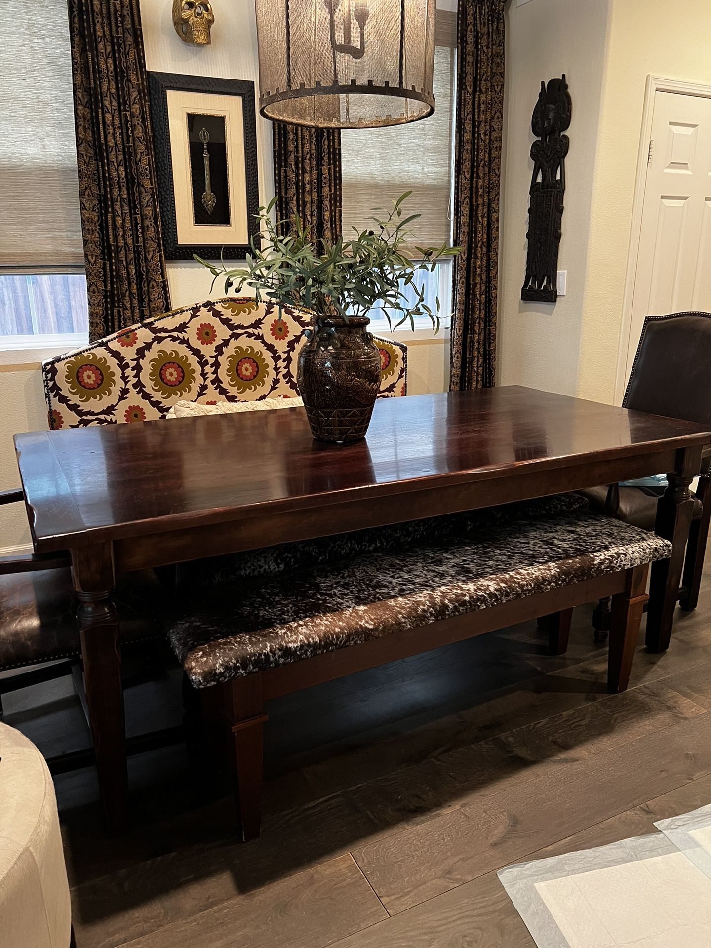 Dining Table & 2 Benches $195
