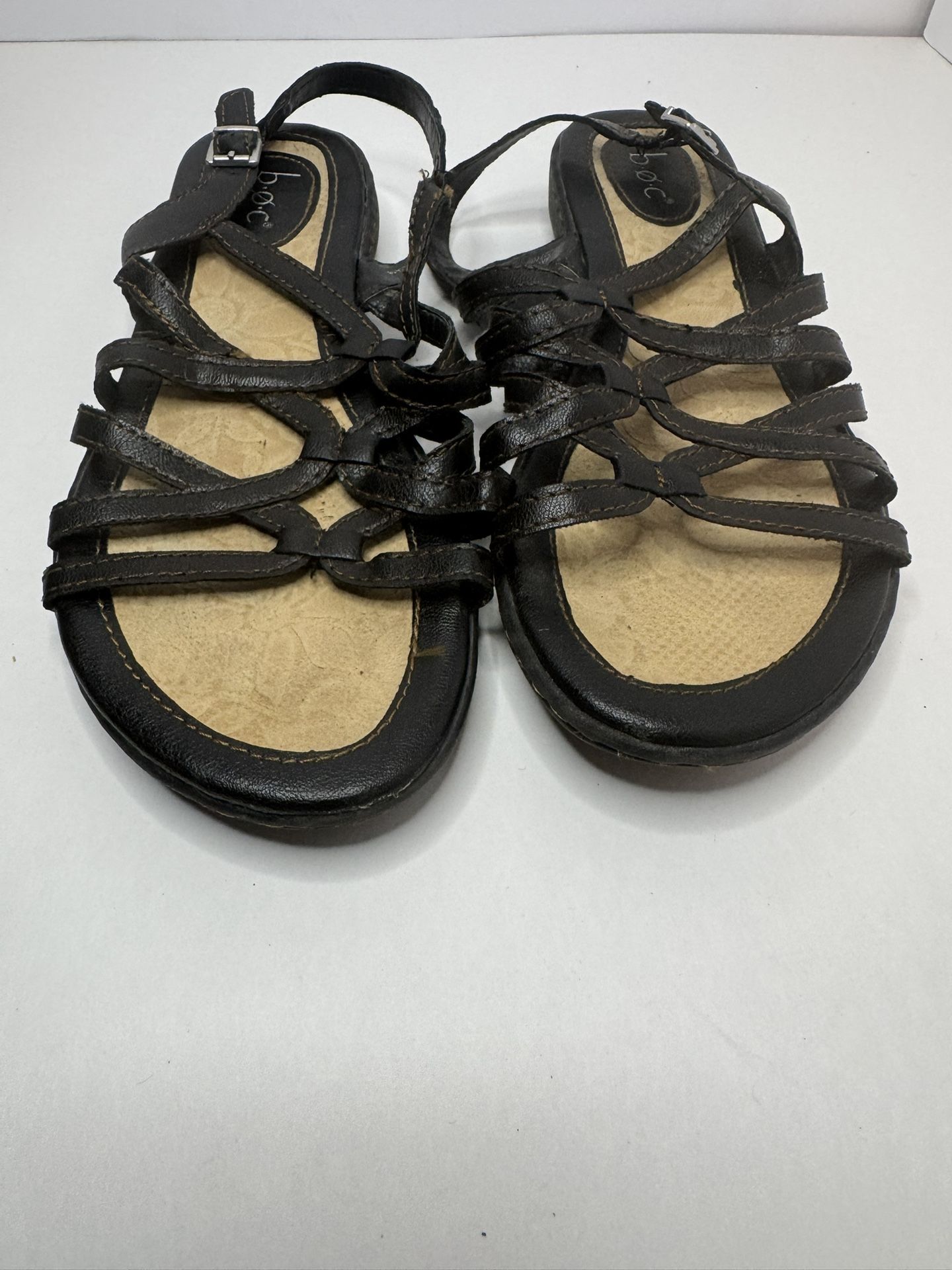 BOC Born Concept Brown Strappy Sandals Size 8M