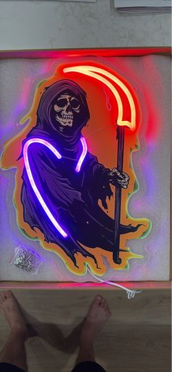 NEW Grim Reaper Neon Sign