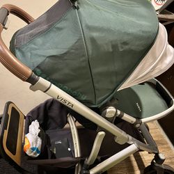 UppaBaby Stroller, Seat, And Bassinet with Piggyback