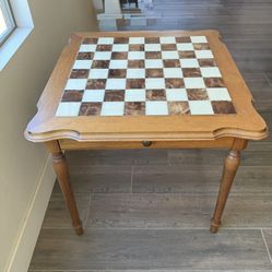 Marble Top Chess Table