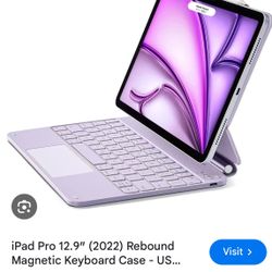 ESR iPad Pro 13 Inch Case with Keyboard (M5/M4, 2025/2024), iPad Pro 13 Keyboard Case with Easy-Set Magnetic Stand, Portrait/Raised Modes for iPad Pro