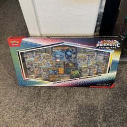 Pokemon Prismatic Evolutions Lucario ex & Tyranitar ex Premium Collection (Sam's Club)