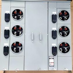 Brand New WEP4611 Multi-Family Metering, 6 Gang Meter Uni-PAK Meter 400A / 125a Per Socket