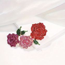 Spring New Three Rose Flower Brooch for Suits, Dresses, Sweaters, Scarves, Shawls, And Coats; a High-End, Exquisite, And Elegant Corsage for Daily Gat
