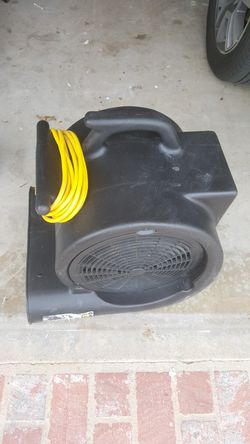 Floor drier fan