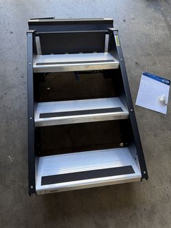 Mor/Ryde STP-206 StepAbove 3-Step RV Entry Steps 26" to 28" Door Width