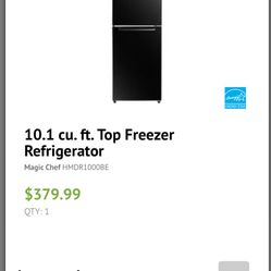 Black Magic Chef 10.1 Top Freezer Refrigerator