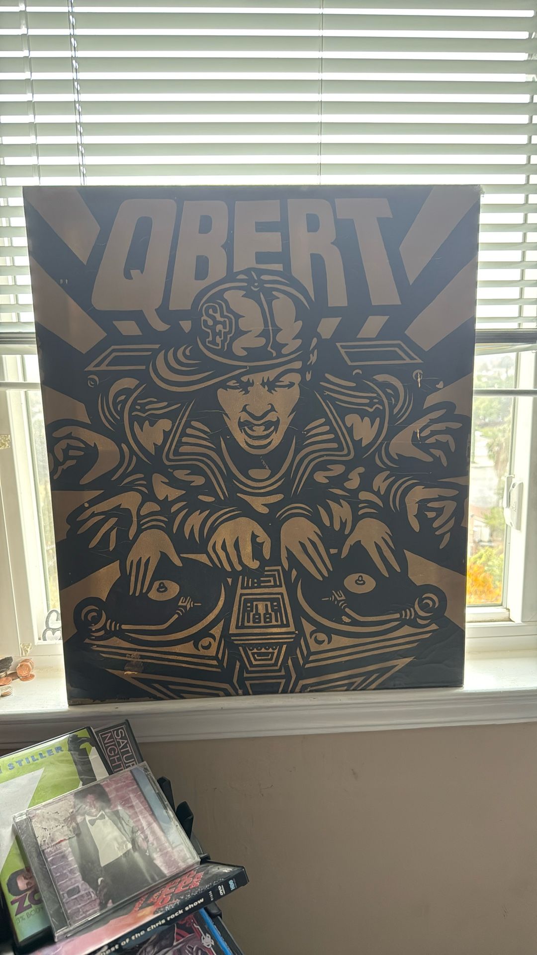 DJ Q-BERT- Rare Art On Canvas-NOT A PRINT-