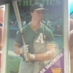 Mark McGuire Rookie Tops Card Error Card