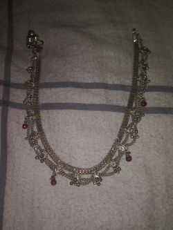 Dancing Silver ankle bracelet