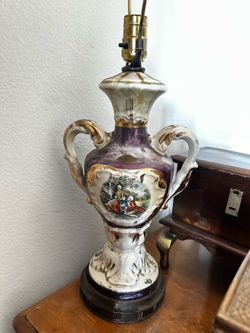 Vintage porcelain lamp