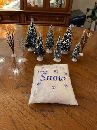 Winter Landscape Set (10 Piece Set) Hawthorne Village 2001 - Thomas Kinkade 